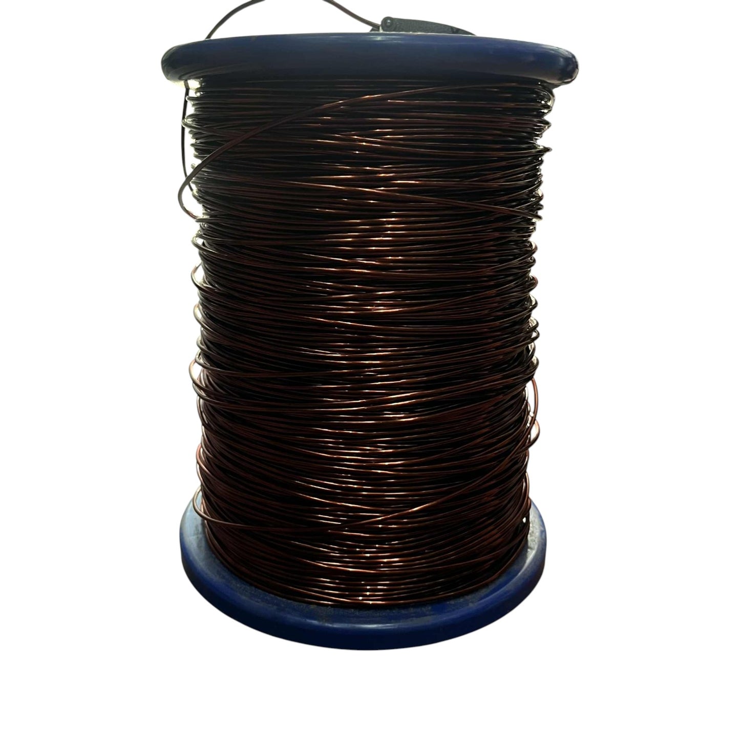 Spool of wire on a white background