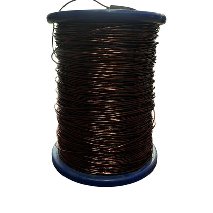 Spool of wire on a white background