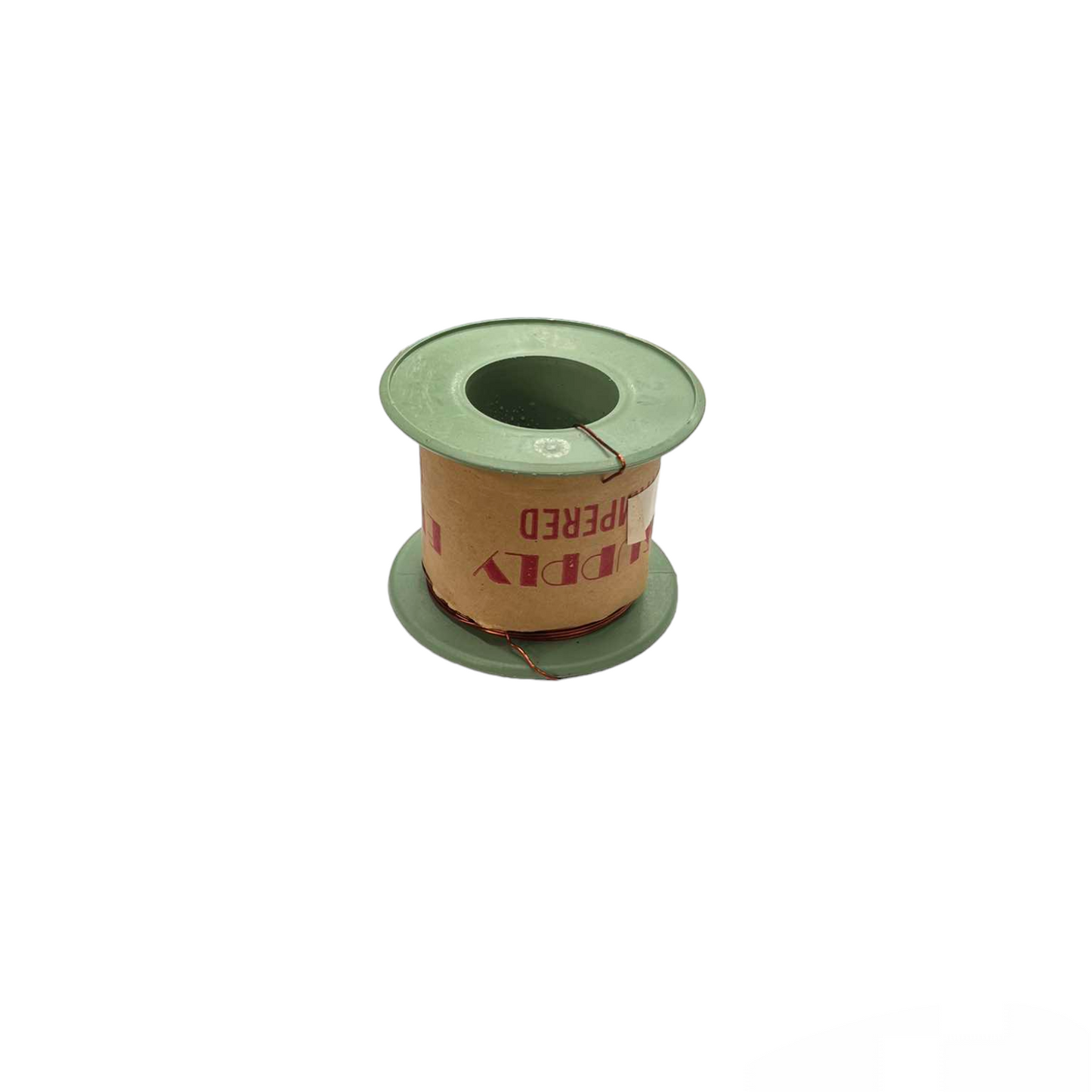 Spool of green thread on a white background Philflex 800 Grams Magnet Wire AWG 26 Enameled Copper Wire 0.40mm Heavy Formix Approx 661.16 Meters Per Roll Electx Electrical Supply