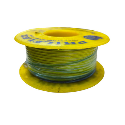 Philflex Auto Wire AWG 16 ( 1.25mm) Automotive Wire  Auto Wire Yellow 30 Meters 1 Roll