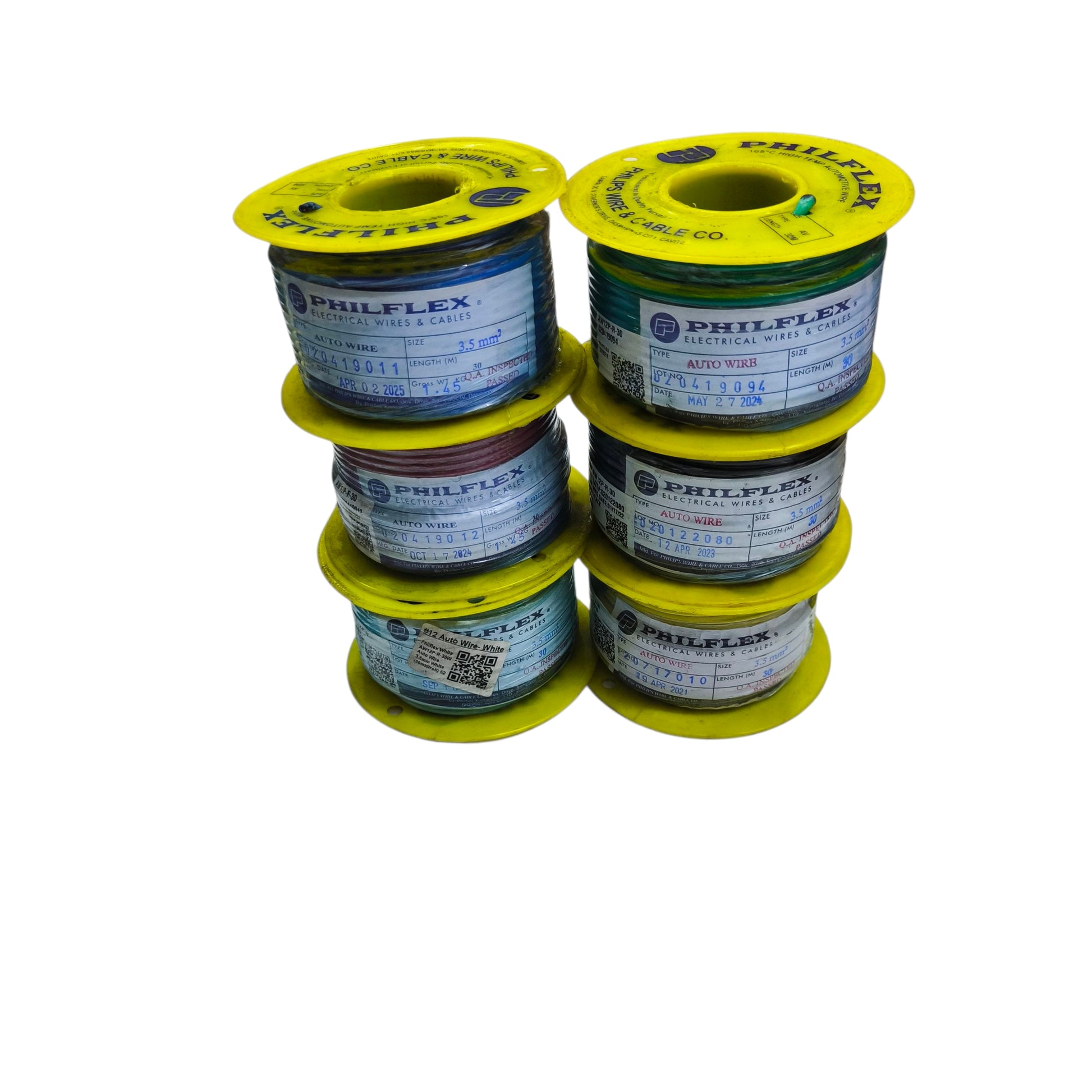 Philflex Autowire AWG 12 ( 3.5 mm) Automotive Wire Auto Wire Blue 30 Meters 1 Roll Electx Electrical Supply