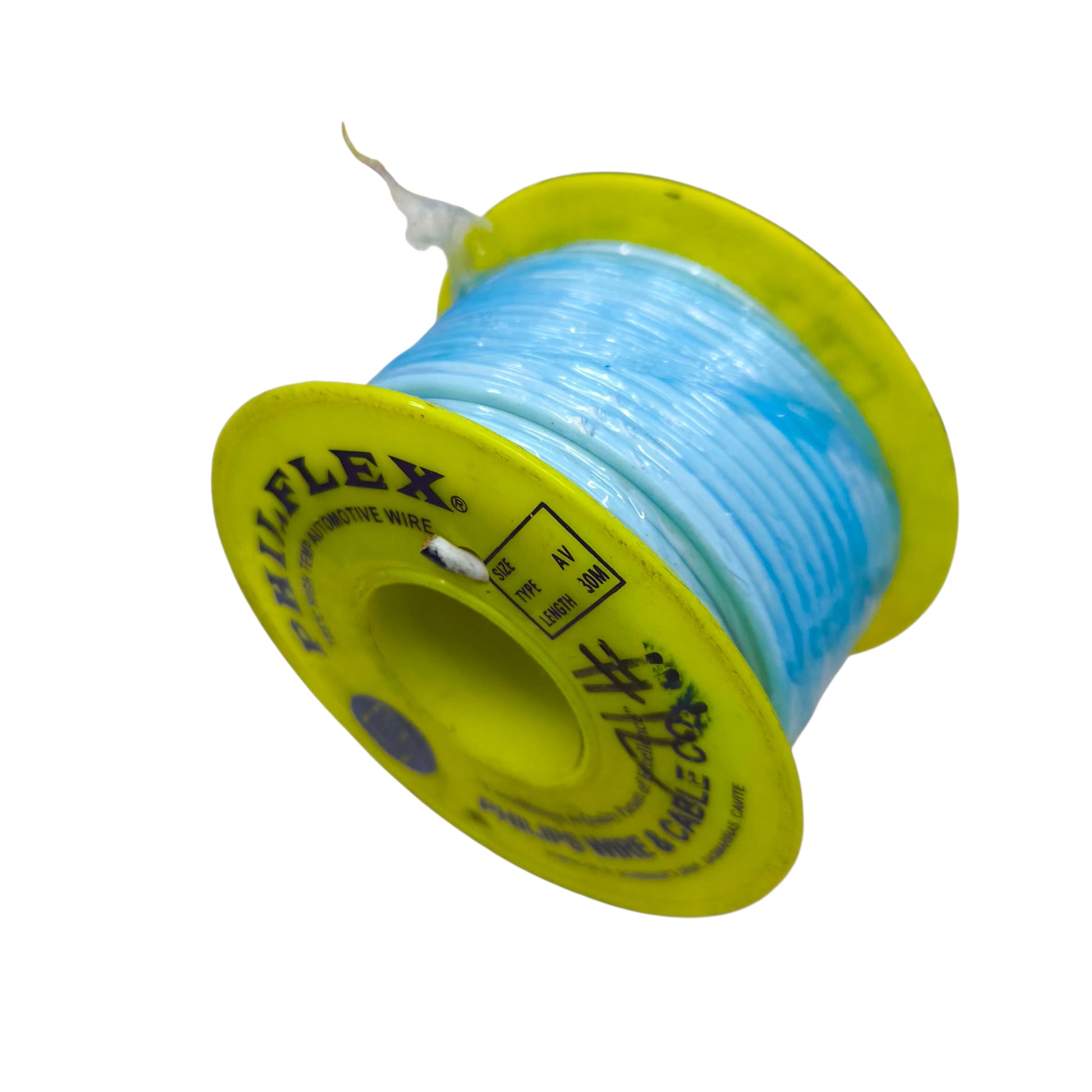 Philflex Autowire AWG 12 (3.5 mm) Automotive Wire Auto Wire White 30 Meters 1 Roll Electx Electrical Supply