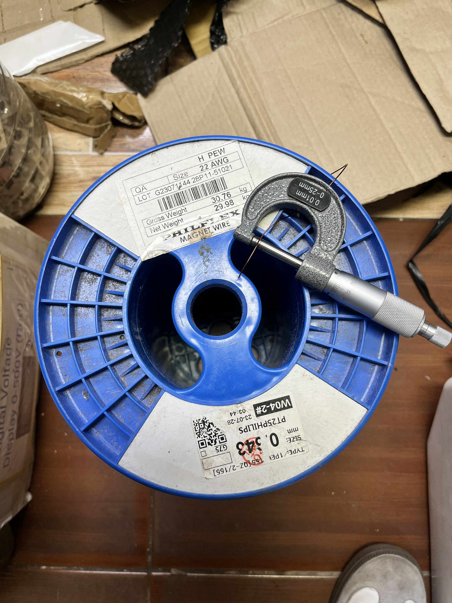 Philflex Magnet Wire AWG 22 0.65 mm Heavy Formix 600G