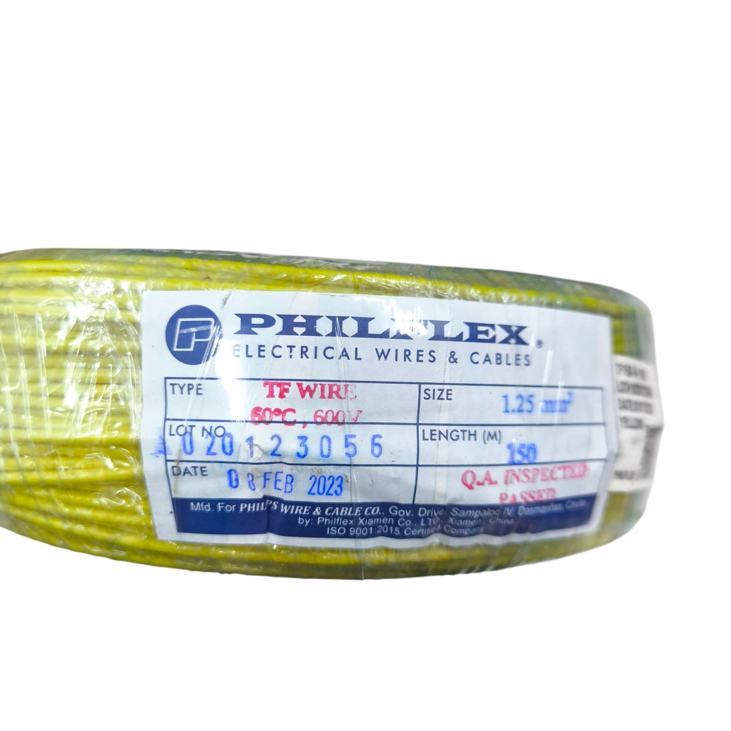 Philflex TF wire 167 1.25mm, Hook Up TF wire 1.25mm Yellow PXTF167Y Electx Electrical Supply