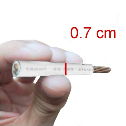 Philflex THHN Wire 14mm AWG 6 Stranded (Per Meter) White Electx Electrical Supply