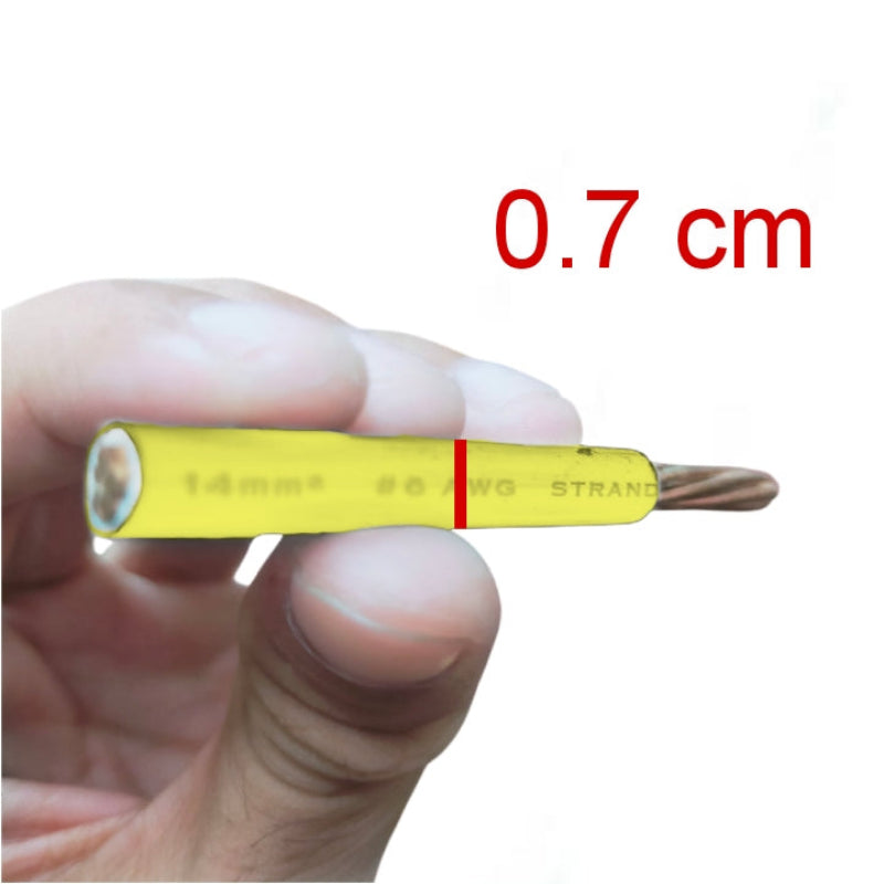 Philflex THHN Wire 14mm AWG 6 Stranded (Per Meter) Yellow Electx Electrical Supply