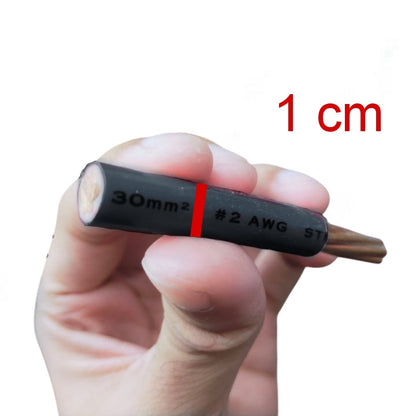 Philflex THHN Wire 30mm AWG 2 Stranded (Per Meter) Black Electx Electrical Supply