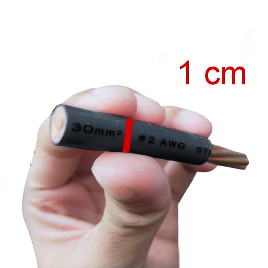 Philflex THHN Wire 30mm AWG 2 Stranded (Per Meter) Black Electx Electrical Supply