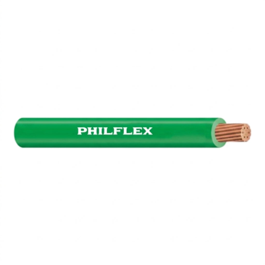 Philflex THW 5.5mm 10/7 150 Meters/Roll PVC Insulated,Thermoplastic Heat, Oil and Moisture Resistant Wire 600V 75° Green