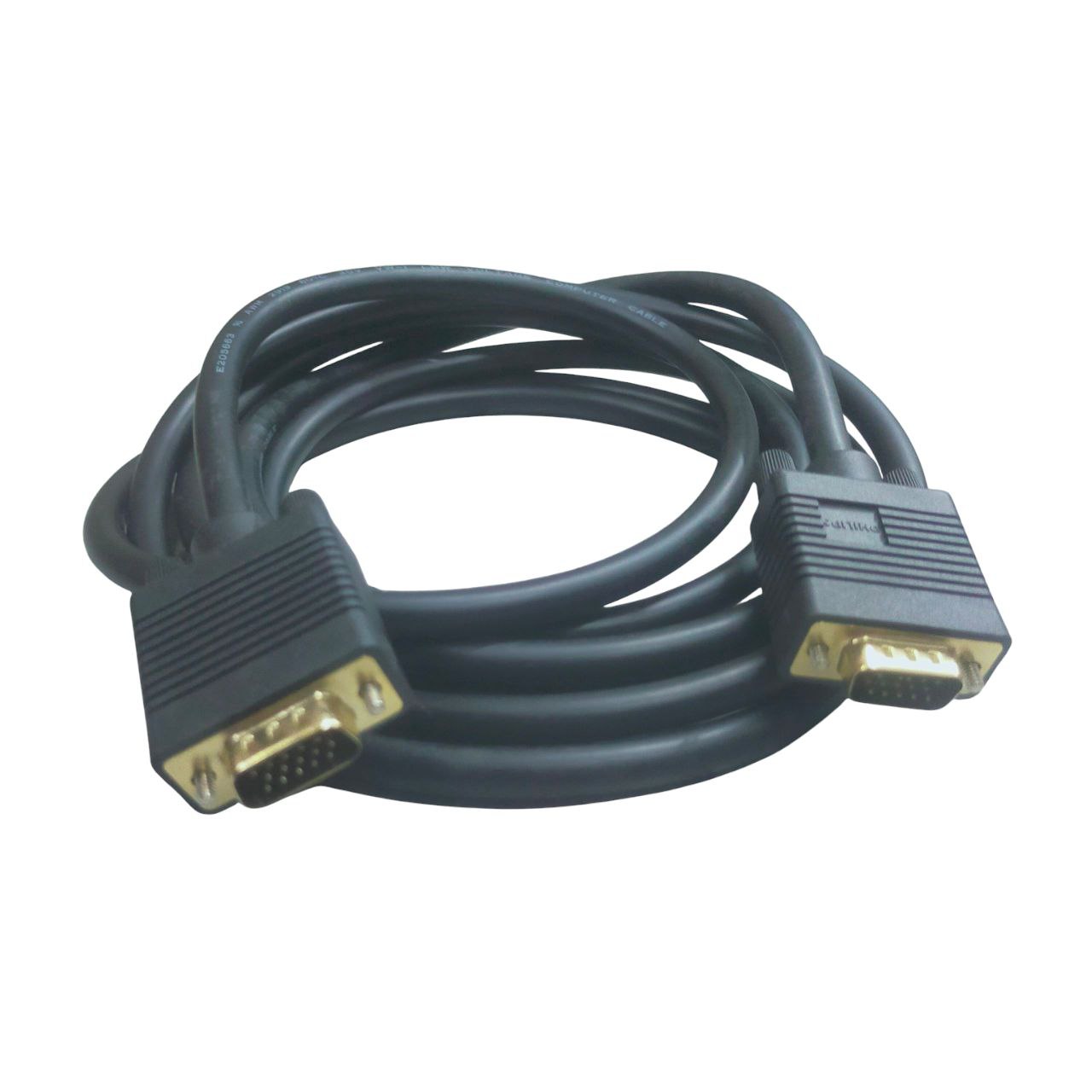 Philips VGA Cable Male to Male Audio/Video 3 Meters Black