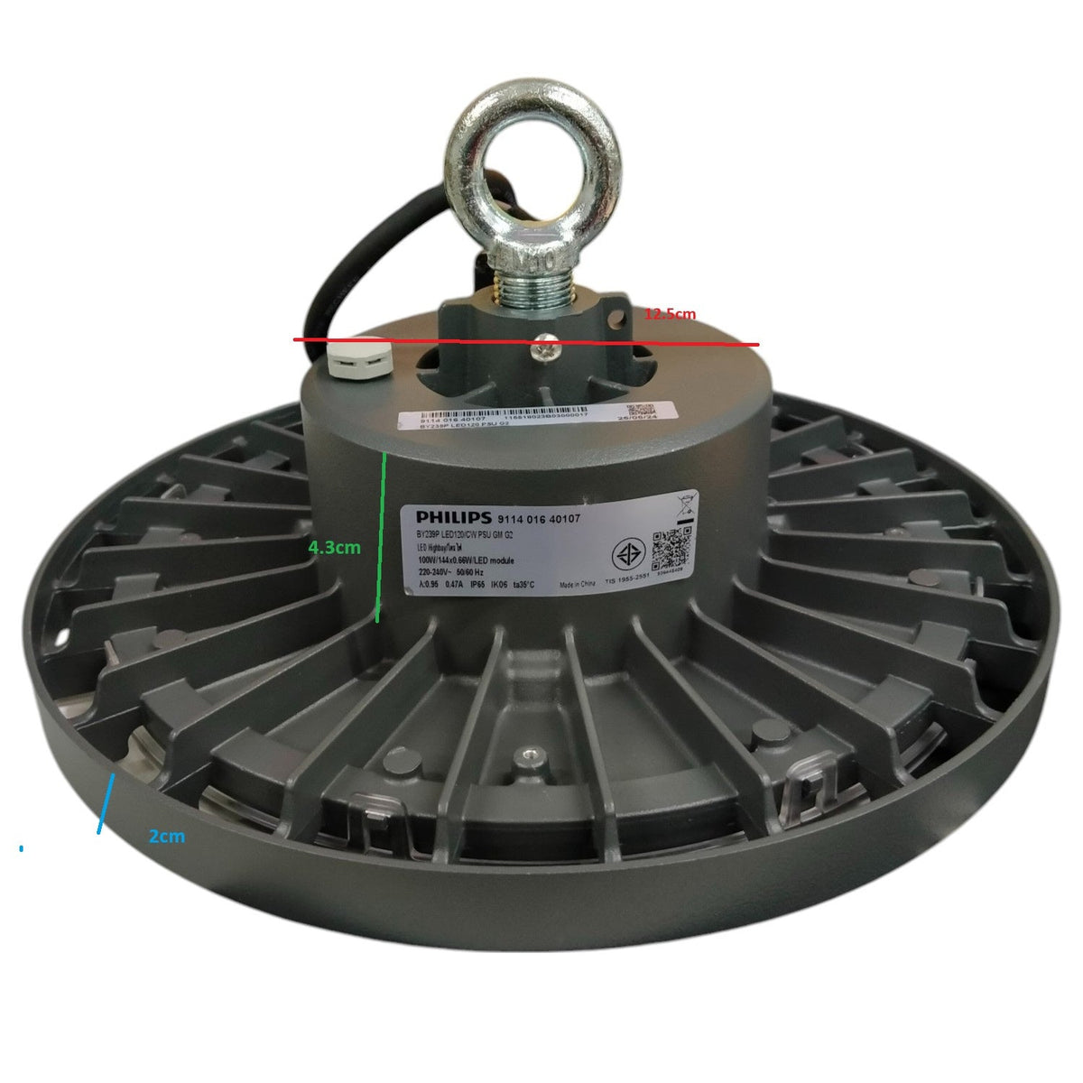 Philips 100W LED High Bay Light featuring a durable design for efficient illumination in large spaces
