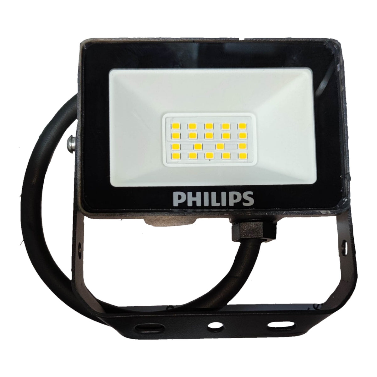 Philips LED flood light on a white background