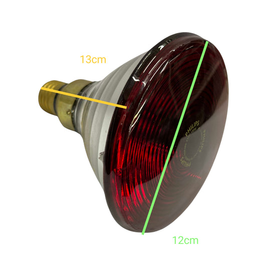 Philips 150W Infrared Lamp E27 220V, Massage Lamp Heat Lamp Light Therapy, Muscle Relaxant Bulb