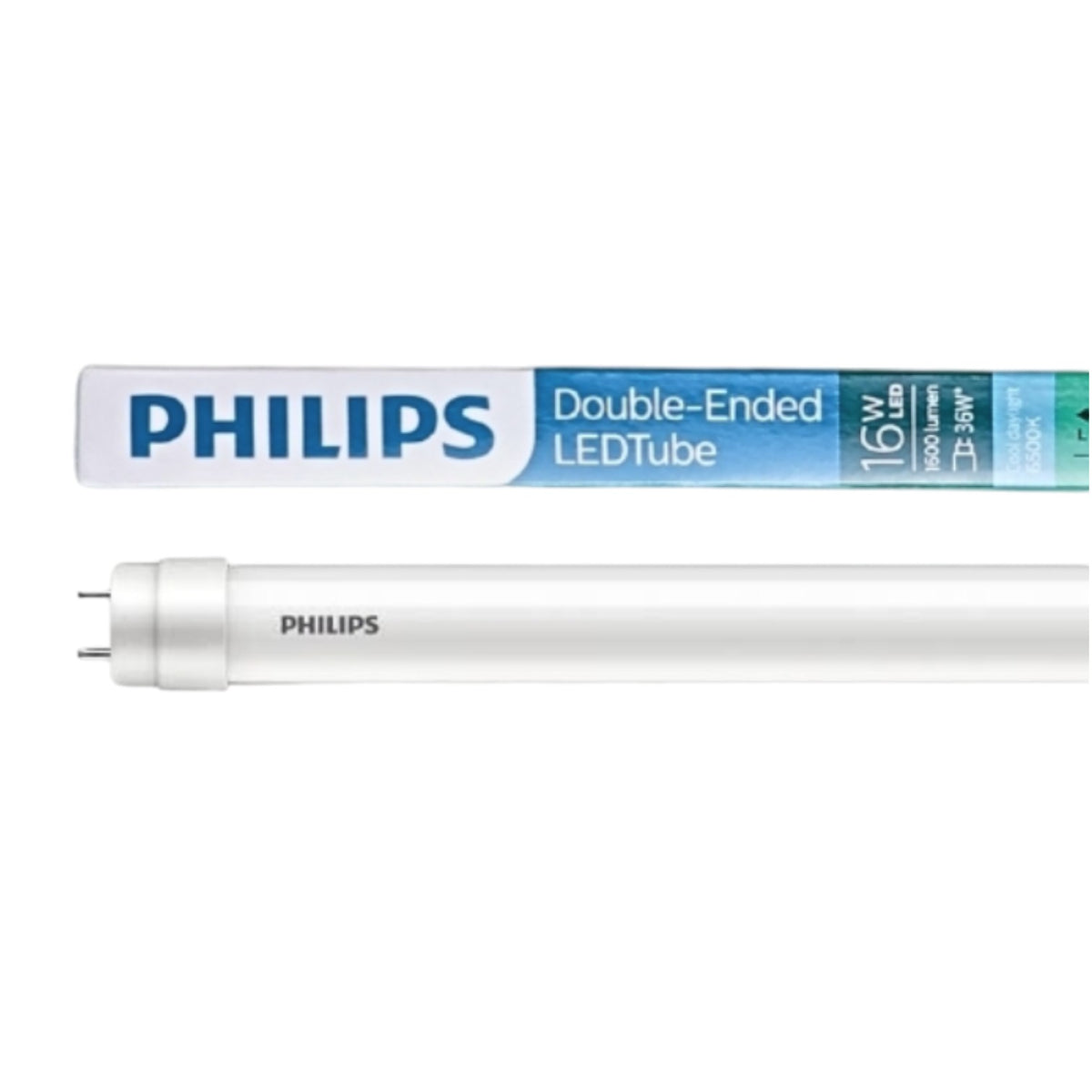 Philips 16W LED Fluorescent Tube Cool Daylight 6500K T-8 220V Eco Fit Double Ended Electx Electrical Supply