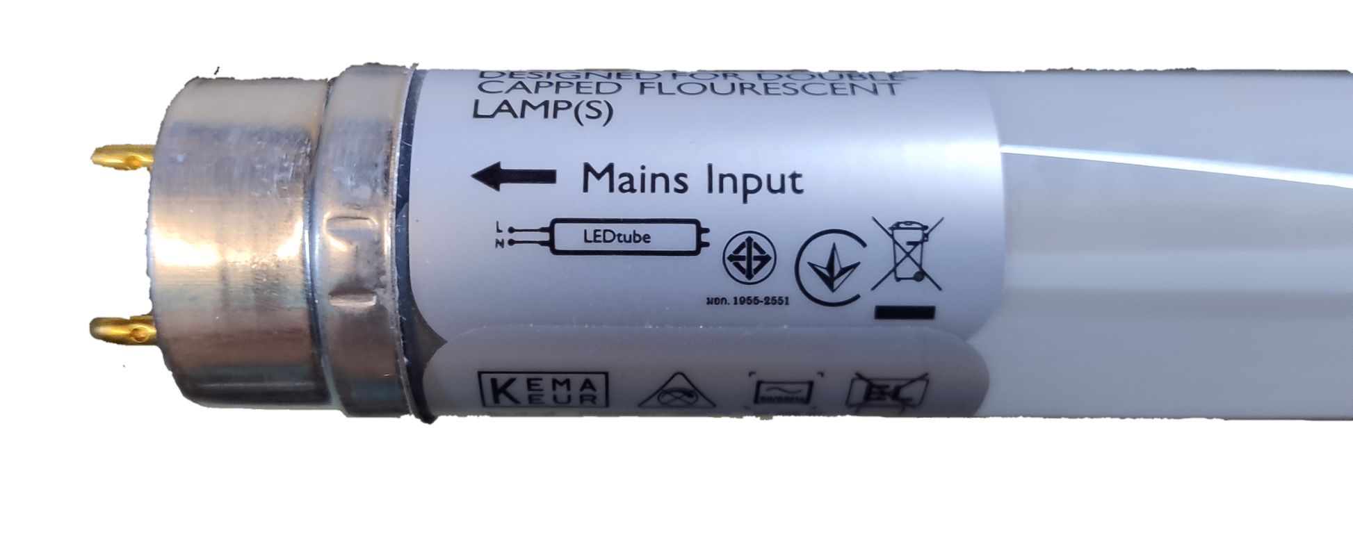 Philips 16W LED Fluorescent Tube Cool Daylight T-8 220V Eco Fit Single Ended