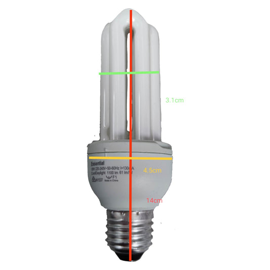 Philips 18W CFL E27 Daylight 6500K 220V Essential 3U bulb
