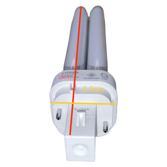 Philips 18W Pinlight PLC G24d-2 Socke Compact Fluorescent Lamp Available in Daylight 6500K and Warm White 3000K by Philips — Electx Electrical Supply product photo 2