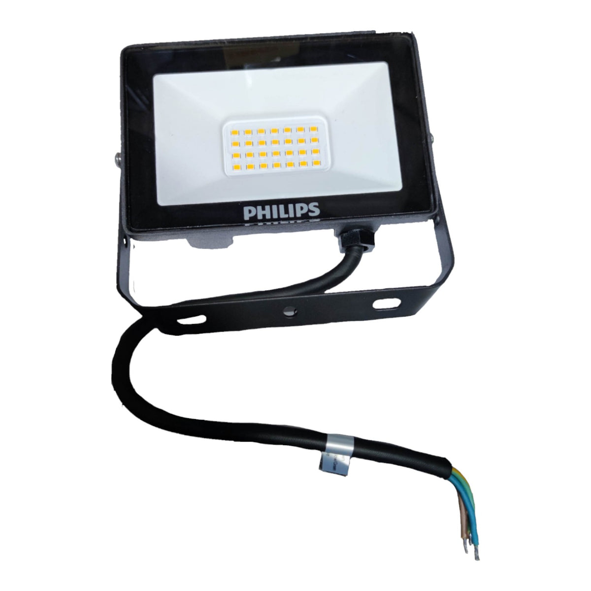 Philips flood light on a white background