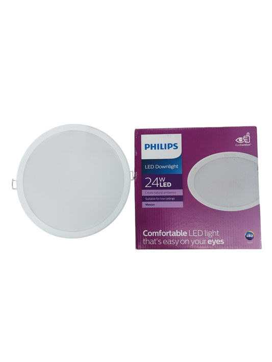 Philips 24W LED Downlight Daylight 6500K or Warm White 3000K 220V 200mm Cut Hole Meson 59471