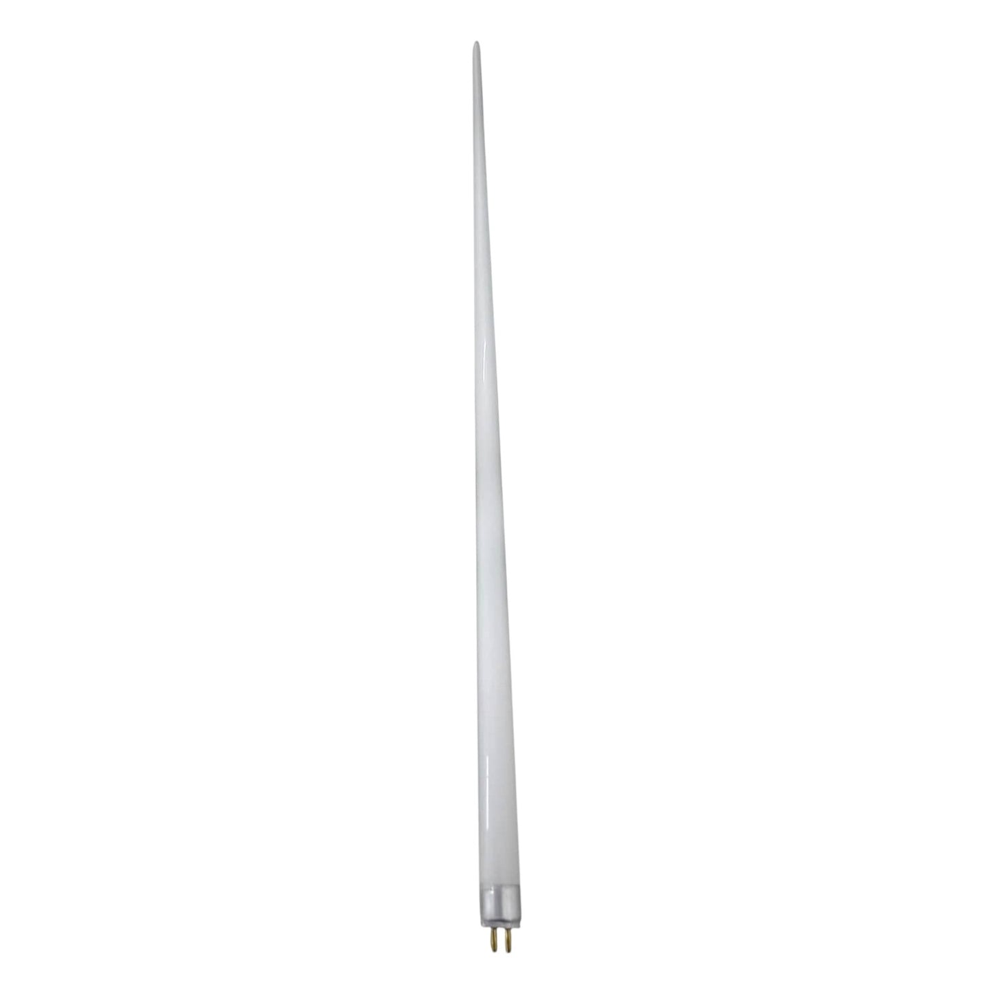 T-shaped white object on a white background