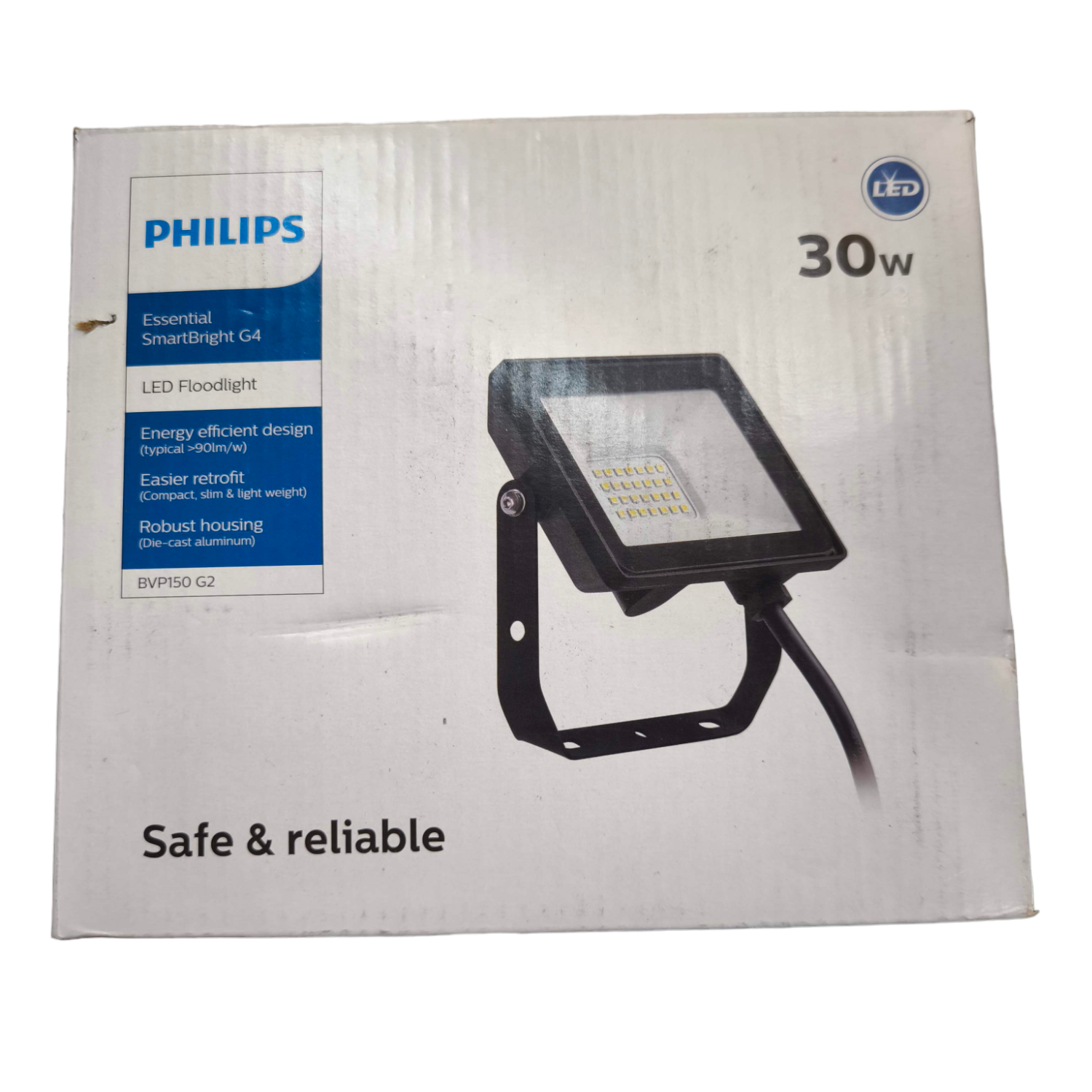 Philips 30W LED Floodlight 220V 4000K Neutral White BVP150 G2 Electx Electrical Supply