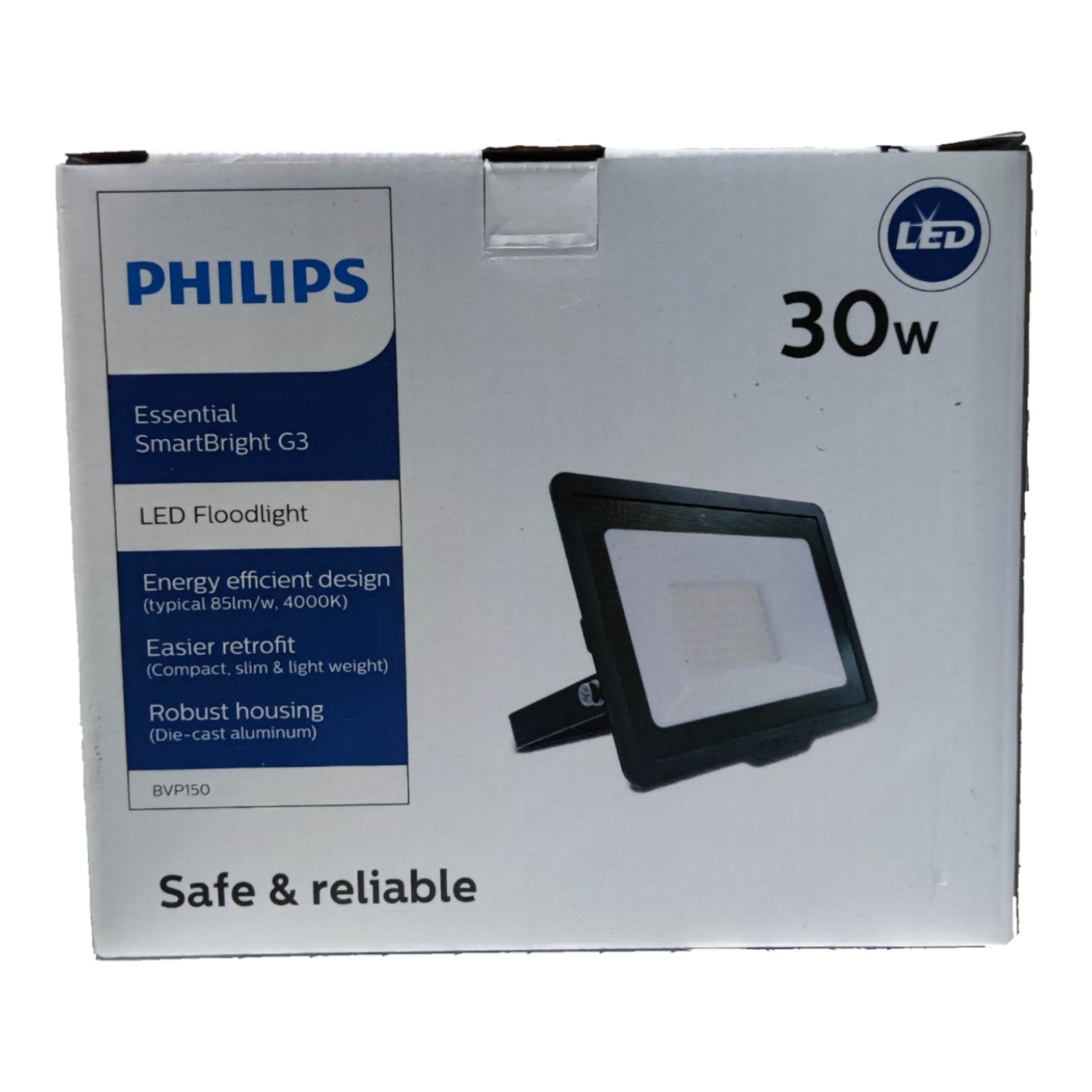 Philips 30W LED Floodlight 220V 6500K Cool White BVP150 Electx Electrical Supply