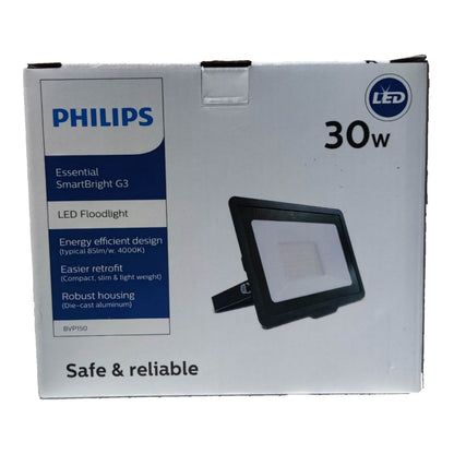 Philips 30W LED Floodlight 220V 6500K Cool White BVP150 Electx Electrical Supply