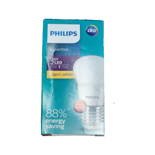 Philips 3W LED Bulb Warm White 220V with energy-saving features and bright illumination