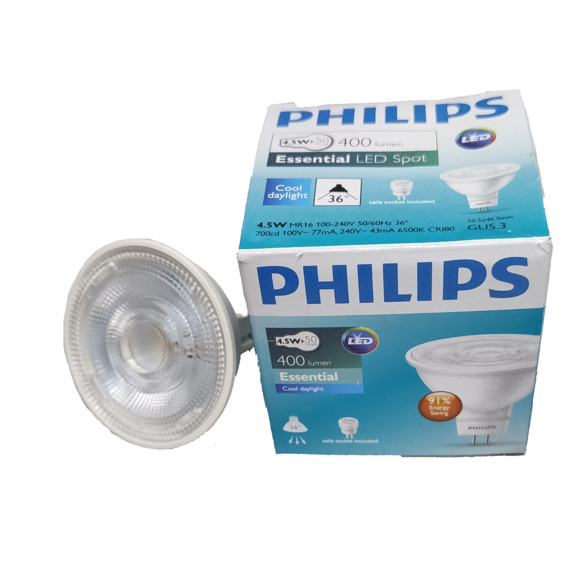 Philips 4.5W MR16 LED Daylight GU5.3 220V