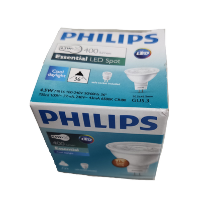 Philips MR16 LED 4.5W Daylight 220V GU5.3