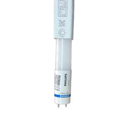 Philips 6500K T8 LED fluorescent replacement bulb with energy-efficient design