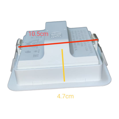 Measurement of a plastic component with dimensions labeled on a white background