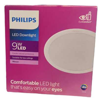 Philips 9W LED Downlight Warm White 3000K 220V (4.8") 105mm 59449 Meson Electx Electrical Supply