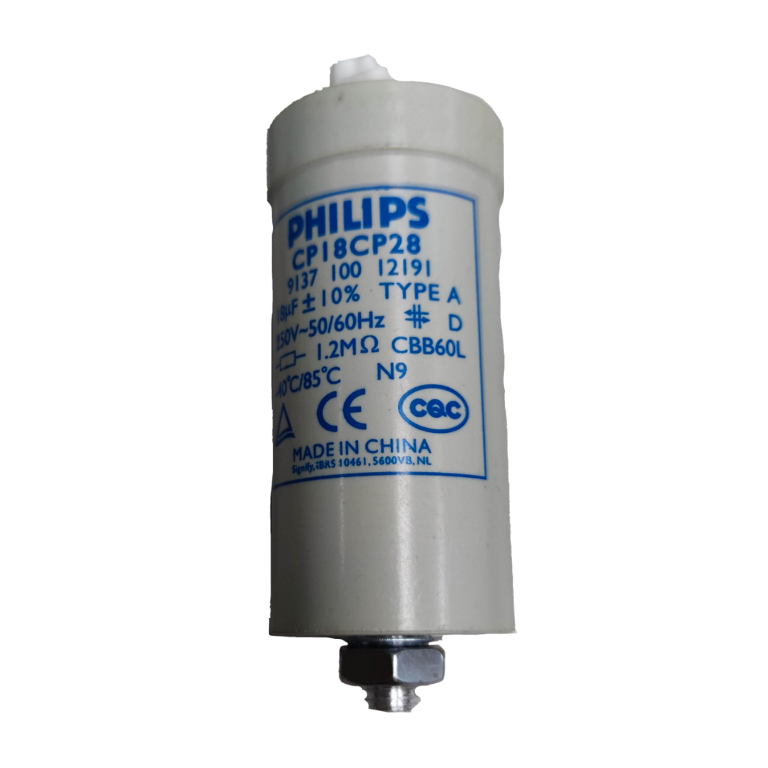 Philips 18UF lamp capacitor for efficient electrical performance in lighting applications