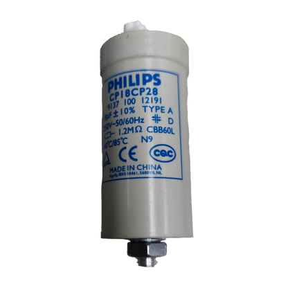 Philips 18UF lamp capacitor for efficient electrical performance in lighting applications