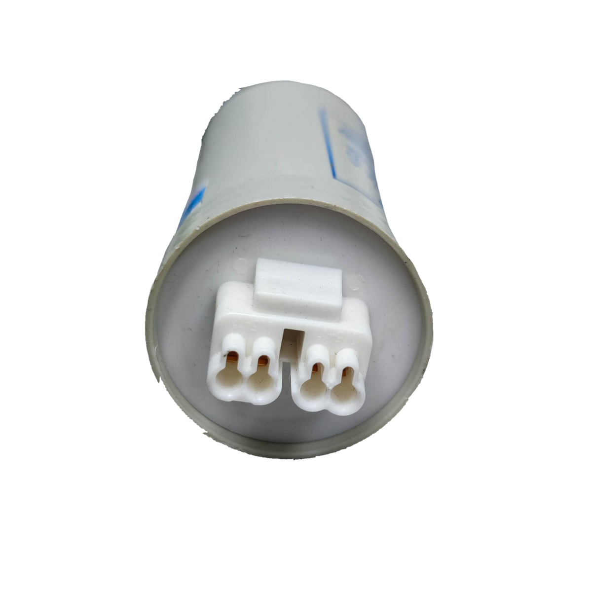 Philips 18UF lamp capacitor with a dual connector for reliable electrical performance