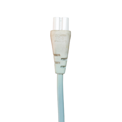 White Philips T5 batten connector wire with two-pin socket for T5 fluorescent tubes