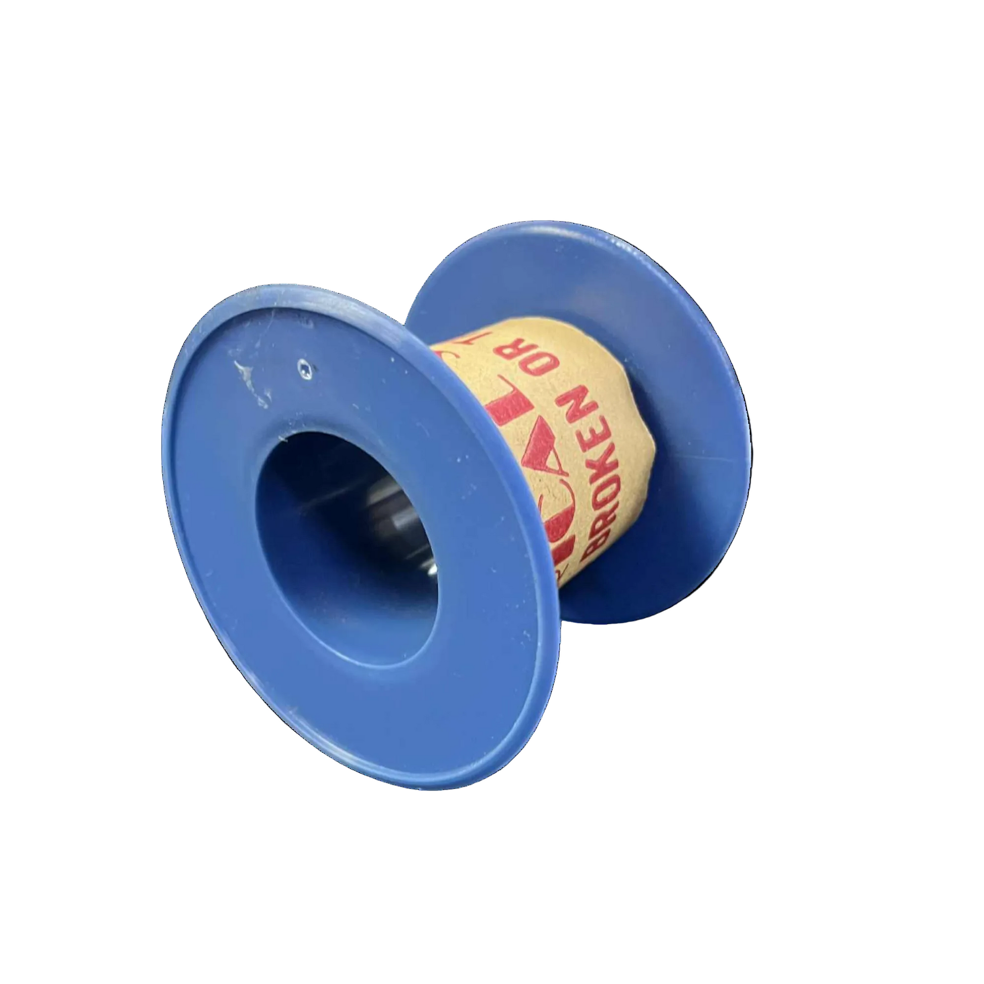 Blue spool with a roll of paper on a white background Phillflex 100 Grams Magnet Wire AWG 26 Enameled Copper Wire 0.40mm Heavy Formix Approx 82.65 Meters Per Roll Electx Electrical Supply