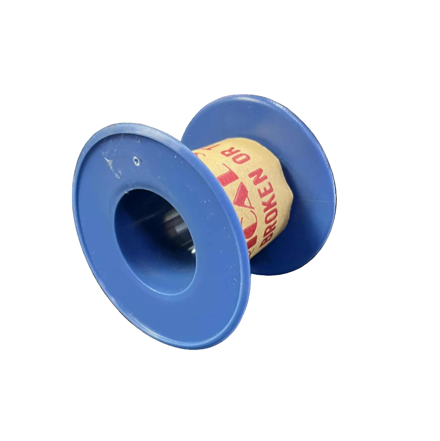 Blue spool with a roll of paper on a white background Phillflex 100 Grams Magnet Wire AWG 26 Enameled Copper Wire 0.40mm Heavy Formix Approx 82.65 Meters Per Roll Electx Electrical Supply