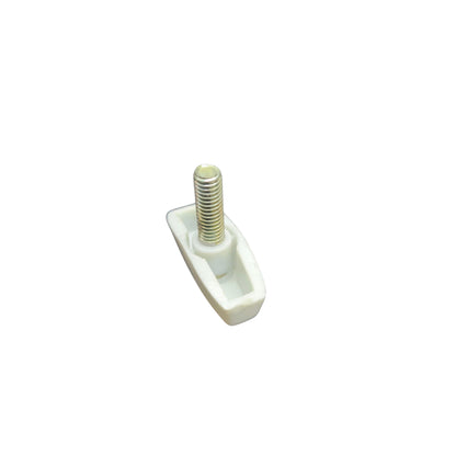 Screw Knob Lock 3cm x 5mm with Plastic White Handle