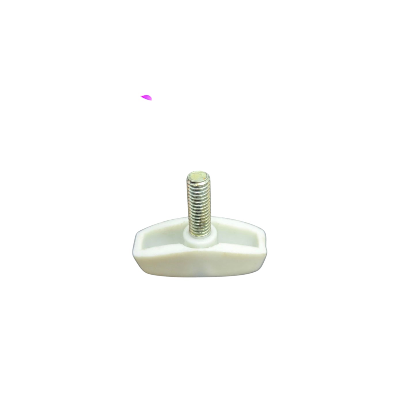 Screw Knob Lock 3cm x 5mm with Plastic White Handle