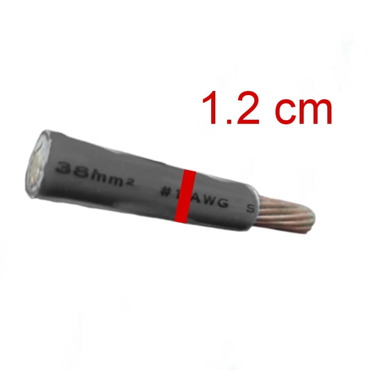 Philflex THHN Wire 38mm Stranded 1 AWG (Per Meter) Black