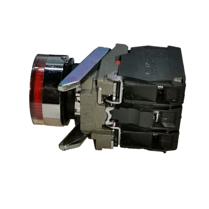 Sassin metal push button with indicator light designed for durable and reliable performance in electrical applications