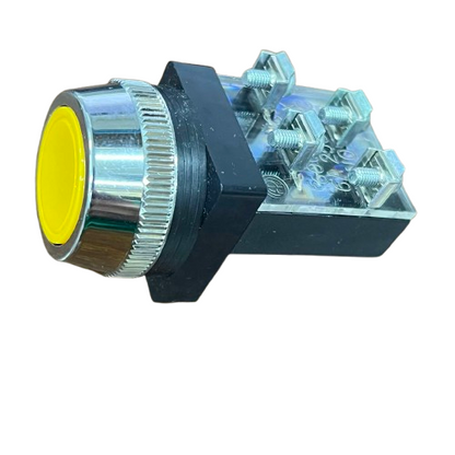 Auspicious Yellow 30mm Push Button Switch 3A 2NO/2NC