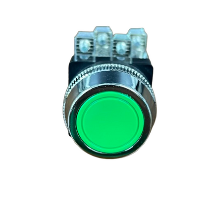 Push Button Switch Auspicious Green 30mm 3A 2NO/2NC