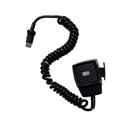 5 pin push to talk microphone with coiled cable for clear audio communication