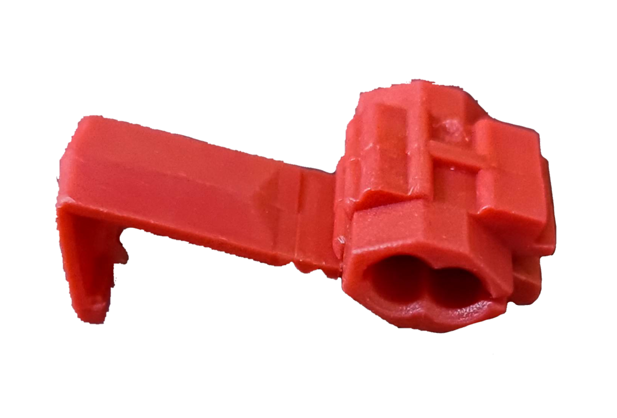 Red quick connect terminal set designed for easy and secure electrical connections in various applications