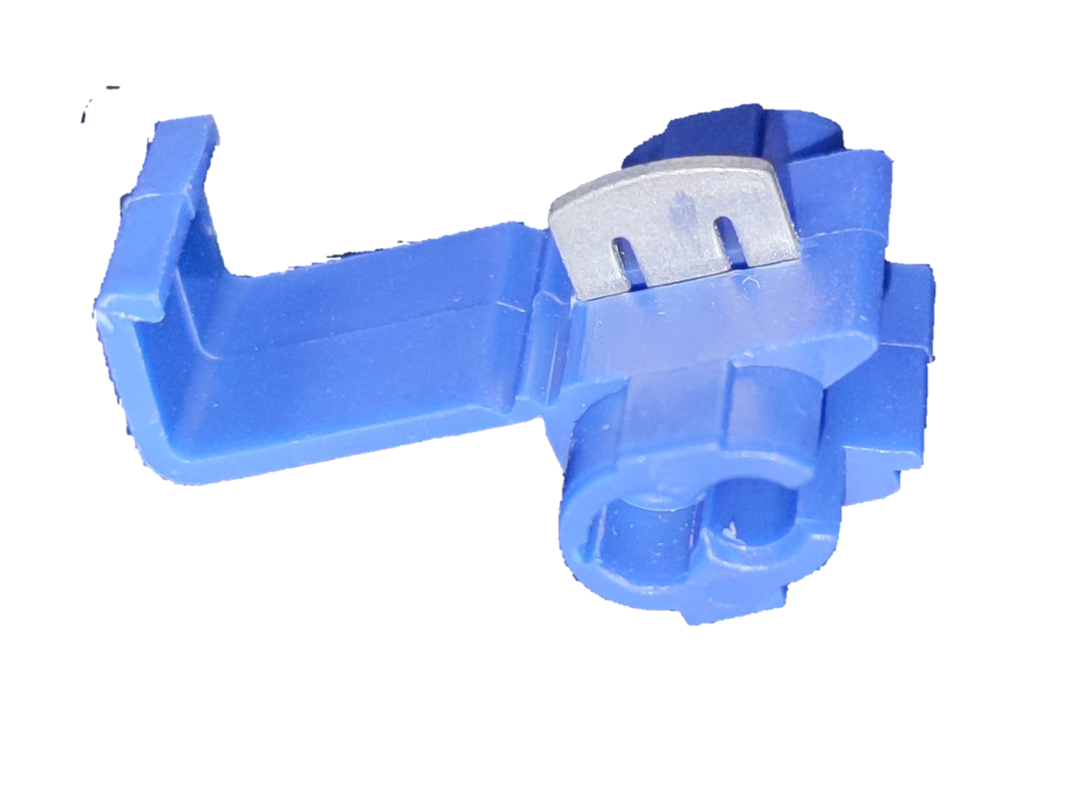 Blue quick connect terminal set designed for fast and secure electrical connections