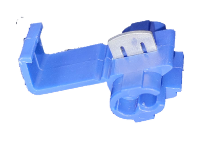 Blue quick connect terminal set designed for fast and secure electrical connections