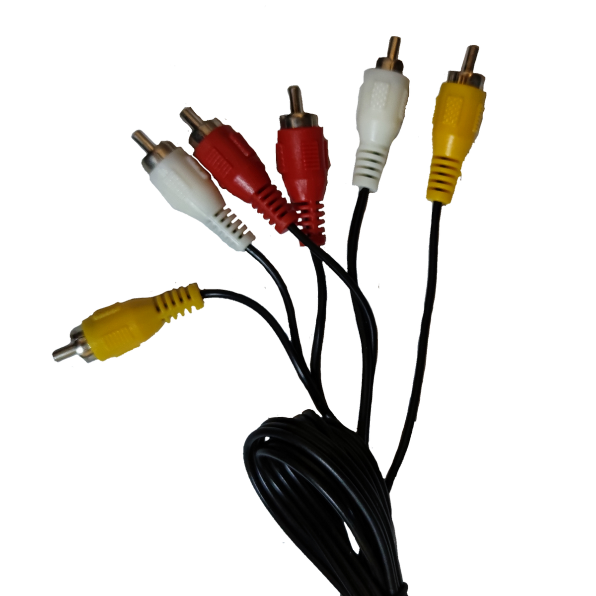 RCA Cord 1.2M 3X3 Yellow Red White Video + Stereo